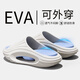 利達(dá)妮（TZLDN）椰子運(yùn)動(dòng)拖鞋男外穿厚底防滑防臭戶外沙灘情侶踩屎感男士拖鞋夏季 白藍(lán) 【軟彈中墊可拆卸】 42-43 【標(biāo)準(zhǔn)碼】