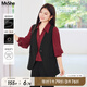 MsShe【輕職場(chǎng)】大碼女裝2025新款秋裝胖mm職業(yè)通勤V領(lǐng)馬甲外套女 馬甲-黑色現(xiàn)貨 2XL
