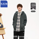 真維斯 Z衛(wèi)衣連帽開衫男女中性風(fēng)日系重磅純色潮牌學(xué)生外套拉鏈百搭帽衫