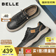 百麗厚底增高休閑板鞋男25新戶外潮搭套腳工裝鞋加絨A2159CM5【預(yù)售】 黑色-單里 40 (250mm)