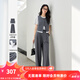 梵希蔓花灰色老錢風(fēng)通勤套裝女2025夏季新款無袖馬甲闊腿褲兩件套 M9762 花灰色 M