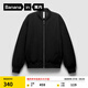 蕉內(nèi)（Bananain）非常服男女同款春秋季休閑運(yùn)動(dòng)棒球服夾克防風(fēng)防水梭織外套 【男女同款】黑色 L