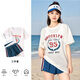 微光里泳衣女保守分體三件套2025新款大碼微胖mm遮肉泡溫泉海邊度假泳裝 學(xué)院風(fēng)分體游泳衣夏之青【M】