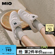 MIO[楊紫同款]米奧2025春季新款芭蕾風(fēng)德訓(xùn)鞋圓頭運(yùn)動(dòng)休閑鞋阿甘鞋 白色 36