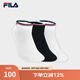 斐樂（FILA）女士襪子低腰襪套裝優(yōu)質(zhì)長絨棉舒適運(yùn)動休閑襪抗菌透氣短襪三雙裝 標(biāo)準(zhǔn)白/標(biāo)準(zhǔn)白/傳奇藍(lán)-99 XS
