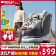Heekin途悅-德國(guó)兒童安全座椅0-12歲汽車用嬰兒寶寶360度旋轉(zhuǎn)i-Size認(rèn)證 風(fēng)鈴灰(抗翻+防抬起+無阻上拉帶)