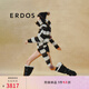 ERDOS 費爾島毛衣圓領彩色波點虛提圣誕針織開衫女羊絨衫 黑白條紋 170/88A/L