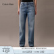 Calvin KleinJeans【復(fù)刻90系列】25春夏女士ck淺色復(fù)古直筒牛仔褲47B908G
