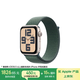 Apple/蘋(píng)果 Watch SE 智能手表GPS+蜂窩款44毫米星光色鋁金屬表殼湖綠色回環(huán)式運動(dòng)表帶MXHH3CH/B