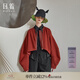 日著（rizhuo）日著原創(chuàng)設(shè)計(jì)女裝2025秋季新款休閑小個子寬松絨感針織純色短外套 氣球橙 S