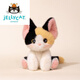 Jellycat原創(chuàng  )貓咪玩偶德文貓桌伴娃娃學(xué)習搭子暹羅貓毛絨玩具生日禮物女生 貓咪桌伴-三花德文 24cm