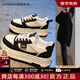 CAMILA KSENIA小白鞋2025新款夏季爆款厚底百搭運(yùn)動(dòng)品牌熊貓板鞋增高 黑色 37