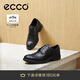愛步（ECCO）正裝皮鞋男 增高布洛克雕花牛皮德比鞋 里斯622164 黑色42