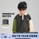 左西男童加絨衛(wèi)衣冬季2025兒童POLO領(lǐng)撞色鴛鴦袖套頭上衣 灰色【親膚保暖】 140