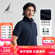 諾帝卡（NAUTICA）【單件直降】男裝25春夏新款棉氨珠地親膚多色短袖翻領(lǐng)T恤KE5101 藏青4NV XL