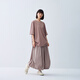 無(wú)印良品（MUJI）IDEE 女式 平紋 燈籠裙 長(zhǎng)半身裙女裙子女裝25年夏季款GA53CC5S 煙熏粉色 均碼