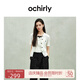 歐時(shí)力OCHIRLY 肌理感小香風(fēng)短袖針織外套女開衫上衣2025夏新款 米白 M