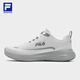 FILA 斐樂官方男鞋NUVOLE RUN 3+路跑鞋2025秋季新款柔云鞋跑步鞋 白中白-BB 42