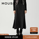 moussy 新品暗黑系解構主義魚尾半身裙衛(wèi)裙028HAZ80-2411 021淺黑色 S