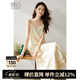 晚白【新品】萊賽爾吊帶連衣裙2025秋款內(nèi)搭單穿月光裙寬松度假長裙 米白色 XL