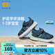 Skechers斯凱奇男童休閑時尚軟底包頭魔術貼沙灘涼鞋400041N