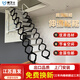 梯衛(wèi)士全自動(dòng)梯子閣樓伸縮梯遙控升降梯子家用室內(nèi)隱形式折疊拉伸復(fù)式梯 黑銀升級(jí)款（太空鋁） 洞口80*120