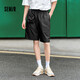 森馬（Semir）【褲裝品類(lèi)日福袋】休閑中褲男女運動(dòng)短褲夏季寬松五分褲時(shí)尚褲子 男-C款黑色【拼接戶(hù)外風(fēng)】 XL
