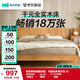 林氏家居實(shí)木床全實(shí)木床原木風(fēng)雙人床北歐風(fēng)臥室床主臥大床家具床1.5x2米
