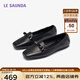 萊爾斯丹[可頌家族]平底通勤樂(lè)福鞋女2025新款百搭單鞋七夕禮物6M06804 松露黑 BKK 尺碼偏小，建議拍大一碼 37 （235mm）