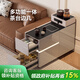 中邸可移動邊幾沙發(fā)邊柜茶水柜2025新款茶臺輕奢現(xiàn)代高級感客廳隔斷柜 1m邊幾/亮光香檳灰/帶燒水功能