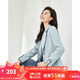 梵希蔓秋季新款休閑西裝外套設(shè)計(jì)感小眾職業(yè)氣質(zhì)工作服小西服薄 M2791 藍(lán)色 XL