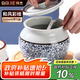 拜杰豬油罐陶瓷油罐耐高溫鹽罐調(diào)味罐油辣椒罐家用帶蓋裝葷油儲油罐