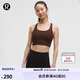 lululemon丨Energy 女士寬肩帶長款運動內衣 芯吸 LW2EBPA 熔巖棕 M