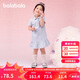 巴拉巴拉童裝兒童連衣裙女童寶寶裙子夏裝2025學(xué)院polo裙繡花208225111020