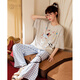 宮蝶【涼感型】臘腸狗睡衣女夏季純棉短袖長(cháng)褲套裝外穿小狗家居服