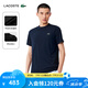 LACOSTE法國鱷魚男裝25春夏新款時尚純色運動休閑圓領T恤|TH8920 166/藏青色 L 5