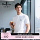 比音勒芬（Biemlfdlkk）【抗菌親膚涼感】夏季男上衣短袖polo衫多色翻領(lǐng)T恤百搭刺繡logo 28米白色 XL （110）