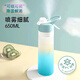 暢印噴霧水杯夏日運動(dòng)水杯男生可以噴水的杯子學(xué)生兒童上學(xué)專(zhuān)用水壺 噴霧水杯【藍色650ML】噴霧細膩