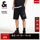 杰克·瓊斯（JACK&JONES）男裝25年涼感衛(wèi)短褲男夏季外穿潮流寬松沙灘五分褲大褲衩BSQ聯(lián)名 E40黑色-五分 M (175)