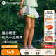 moodytiger【仙女家族】女童短裙速干涼感夏季兒童半身裙高腰輕薄透氣運動裙 幻彩鳴青 140 cm