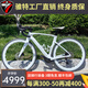 騅特龍卷風(fēng)三代7120碳纖維公路車(chē)105套件純油碟剎破風(fēng)競賽自行車(chē) 白色 48CM(身高168-175CM) 禧瑪諾R7120-24小套波浪碳輪碳把