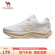 駱駝（CAMEL）追風慢跑步女鞋全地形休閑運動鞋子 K24C09L7669 駱駝白/金 39