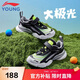 李寧（LI-NING）童鞋兒童運動鞋男大童夏款透氣大極光款魔術(shù)貼休閑鞋34YKCQ274-17