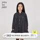 jnby by JNBY江南布衣童裝秋牛仔長袖連衣裙耐寬松洗耐穿女童兒童1N8G12000 991牛仔藏青 110 cm