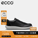 愛步（ECCO）牛皮簡約系帶舒適休閑板鞋 柔酷零點(diǎn)女鞋系列220253 黑色 38 HL