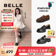 百麗（Belle）七夕禮物宋佳同款海鷗樂(lè)福2.0版25女商場(chǎng)款皮鞋B5J1DCA5預(yù)售 【劉雯同款】黑色（4CM） 2.0 38 (240mm)