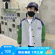 左西男童棒球服外套春裝2025新款兒童春秋款夾克韓版上衣潮 灰色 160