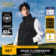 卡賓男裝 英文鋼壓羽絨馬甲秋冬新款燈芯絨外套寬松保暖潮流H 黑色 50