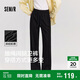 森馬（Semir）[商場同款]休閑褲女闊腿褲2025春季抽繩衛(wèi)褲ins潮流101125127009A