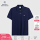 布克兄弟（BrooksBrothers）男夏季金羊刺繡珠地網(wǎng)眼修身短袖Polo衫 4004-藏青色 M